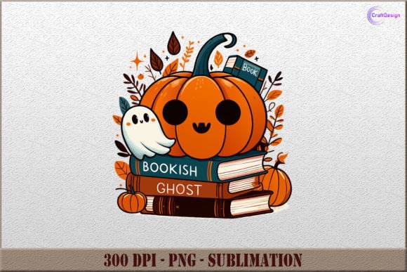 Download Cute Ghost Bookish PNG Halloween Clipart - Png Collection