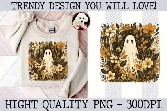 Download Boho Ghost in FloralAesthetic Halloween - Boho Collection