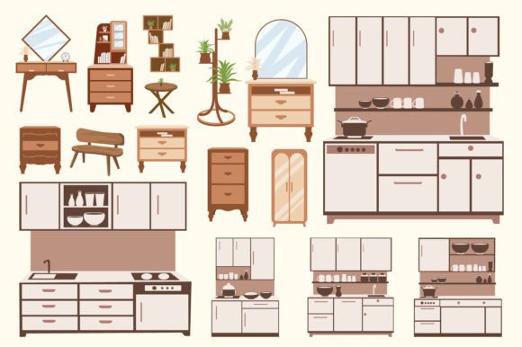 Download Home Decor Boho Style Vector Set - Boho Collection
