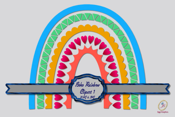Download Boho Scandinavian Rainbow Clipart 1 - Boho Collection