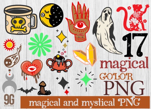 Download 17 Magical and Mystical Boho Elements - Boho Collection
