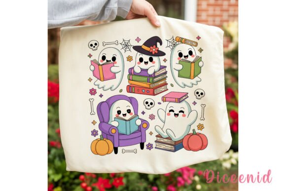 Download Cute Spooky Ghosts Reading PNG Clipart - Png Collection