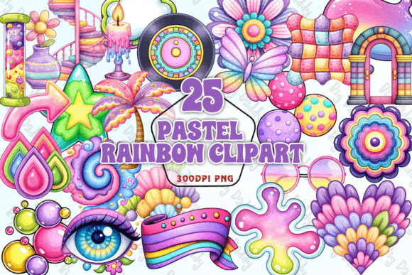 Download Pastel Rainbow Clipart PNG - Png Collection