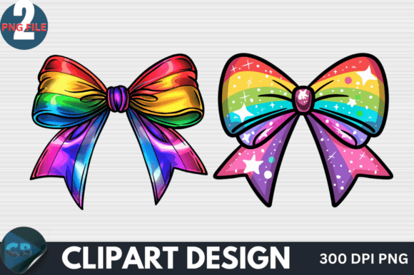 Download Colorful Rainbow Bow Clipart PNG - Png Collection