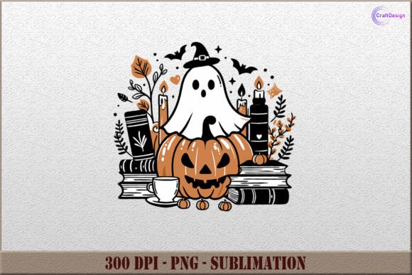 Download Cute Ghost Bookish PNG Halloween Clipart - Png Collection