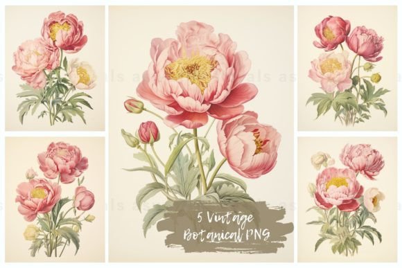 Download Vintage Botanical Illustration Set PNG - Png Collection
