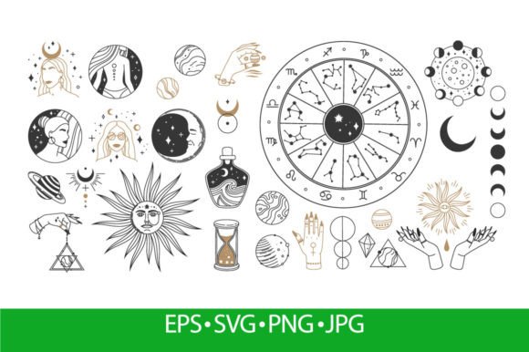 Download Mystical Astrology, Boho Celestial - Boho Collection