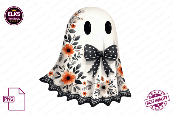 Download Vintage Fall Ghost Clipart, Autumn Boho - Boho Collection