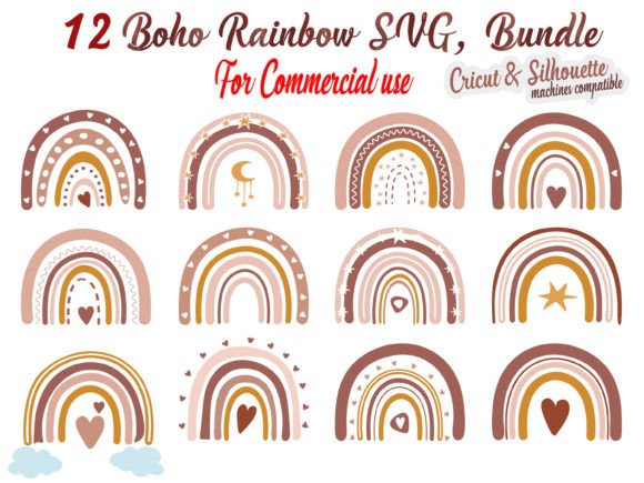 Download Boho Rainbow SVG, Boho Rainbow Bundle - Boho Collection