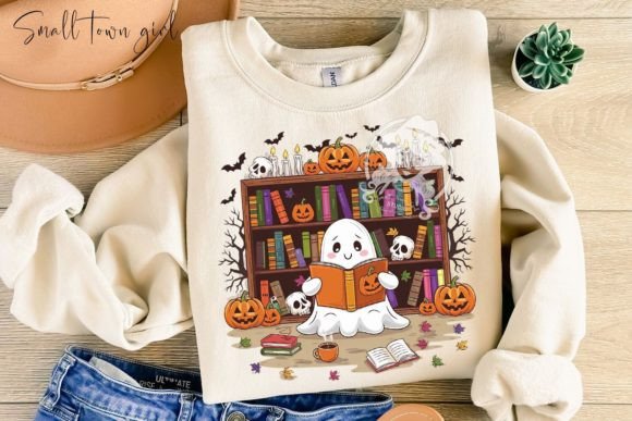 Download Ghost Pumpkin Bookworm Png - Png Collection