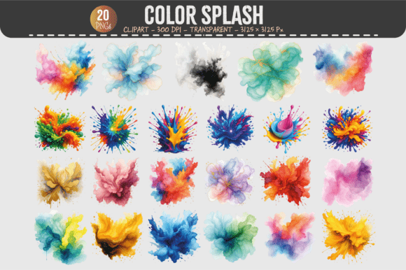 Download Color Splash Clipart – 20 PNGs - Png Collection