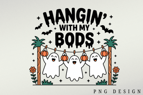 Download Funny Hanging Ghosts Halloween PNG - Png Collection