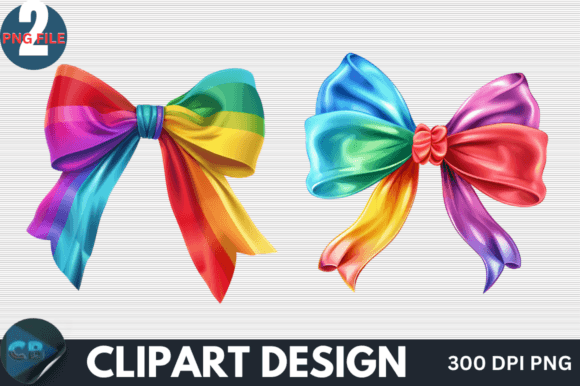 Download Colorful Rainbow Bow Clipart PNG - Png Collection