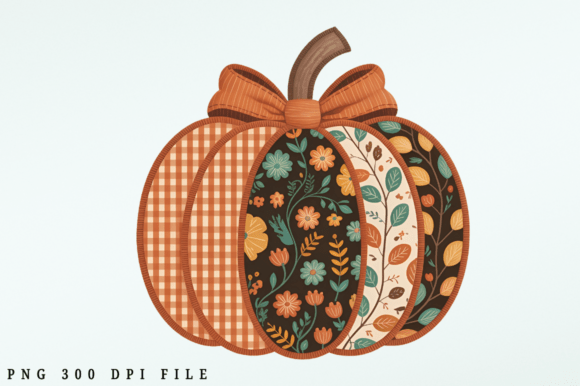 Download Autumn Pumpkin Sewing Pattern PNG Design - Png Collection