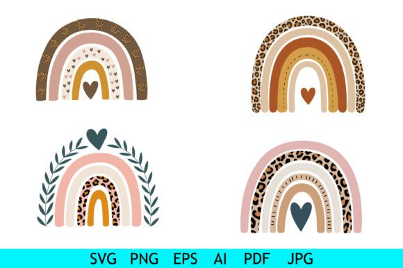 Download Boho Rainbow Leopard Print Bundle - Boho Collection