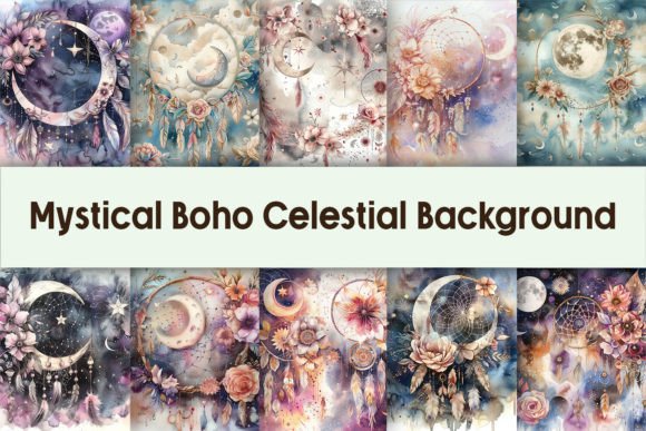 Download Mystical Boho Celestial Background - Boho Collection