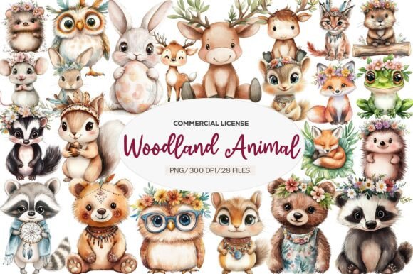 Download Boho Woodland Animal, Baby Animals Png - Boho Collection
