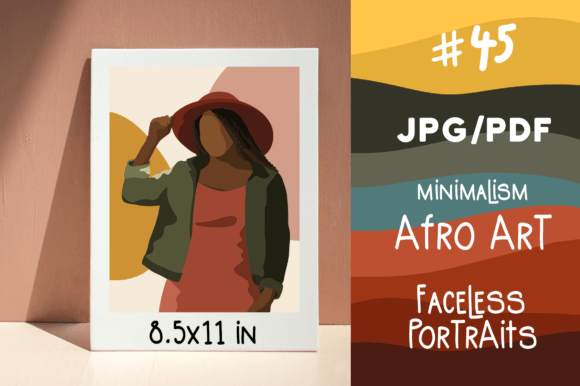 Download African Woman Black Girl Minimalist Art - Premium Bundle