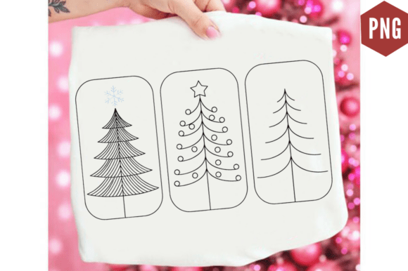 Download Boho Christmas Trees Clipart Sublimation - Boho Collection