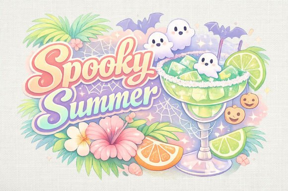 Download Cute Pastel Spooky Summer Margarita PNG - Png Collection
