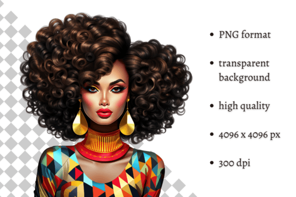 Download African American Ethnic Party Girl PNG - Png Collection