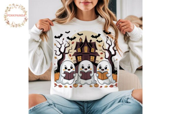 Download Reading Ghosts Halloween PNG Clipart - Png Collection