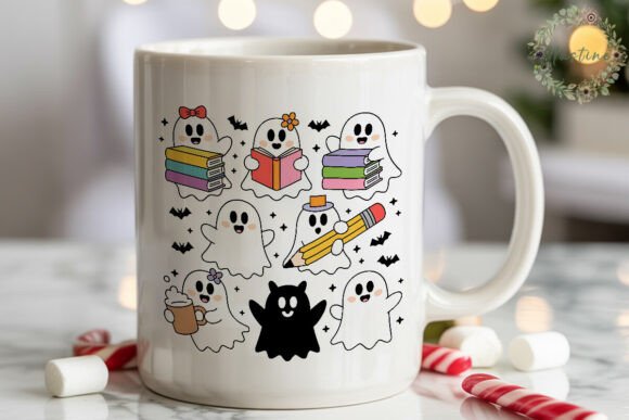 Download Cute Reading Ghosts PNG Clipart - Png Collection
