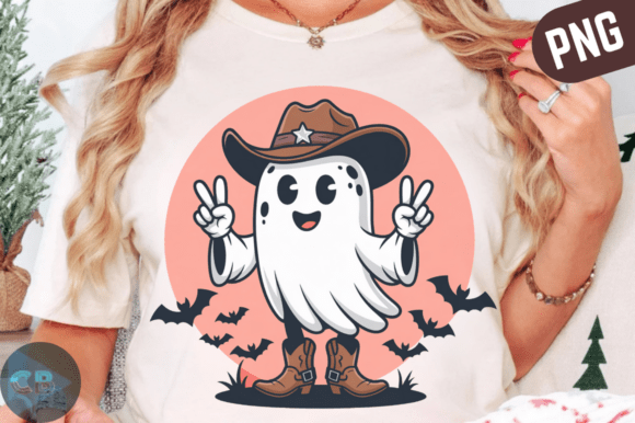 Download Cowboy Ghost Peace Sign PNG, Spooky PNG - Png Collection